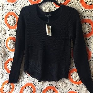 Lucky Brand Black Knit Top 🖤
